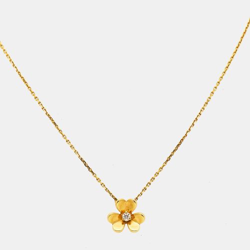Frivole Diamond 18k Gold Mini Model Necklace - Van Cleef & Arpels - Modalova