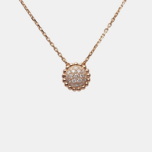 Perlée 18K Rose Diamond Necklace - Van Cleef & Arpels - Modalova