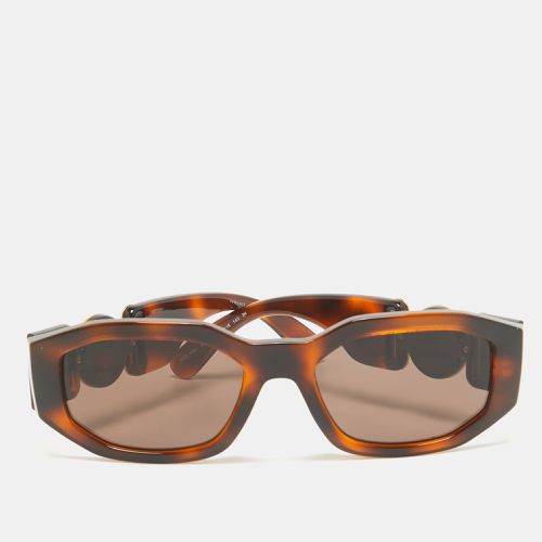 Tortoise MOD. 4361 Medusa Biggie Rectangular Sunglasses - Versace - Modalova