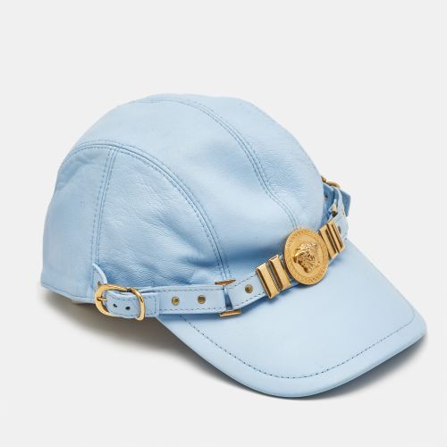 Tribute Leather Medusa Medalion Baseball Cap Size 57 - Versace - Modalova