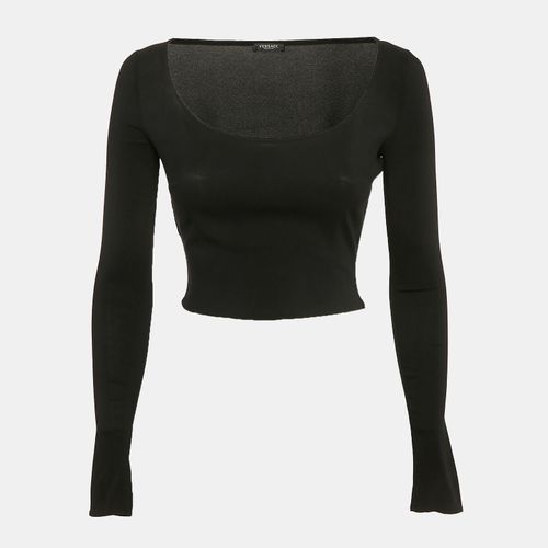 Jersey Long Sleeve Crop Top S - Versace - Modalova