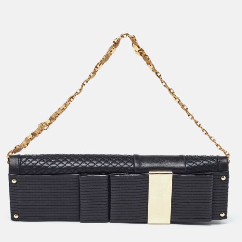 Quilted Leather Medallion Chain Clutch - Versace - Modalova