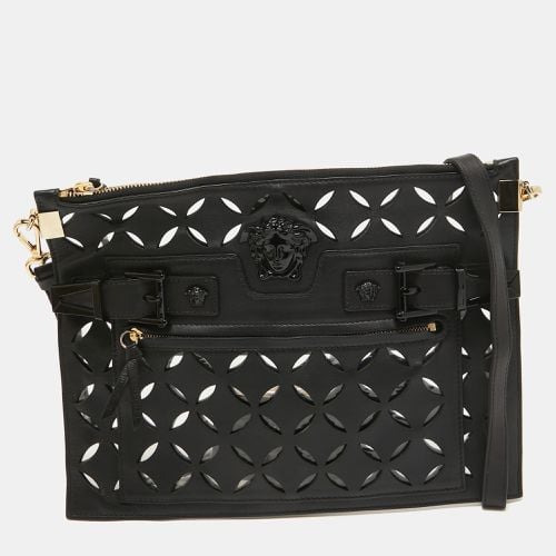 Lasecut Leather and PVC Medusa Shoulder Bag - Versace - Modalova