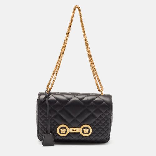 Quilted Leather Icon Shoulder Bag - Versace - Modalova