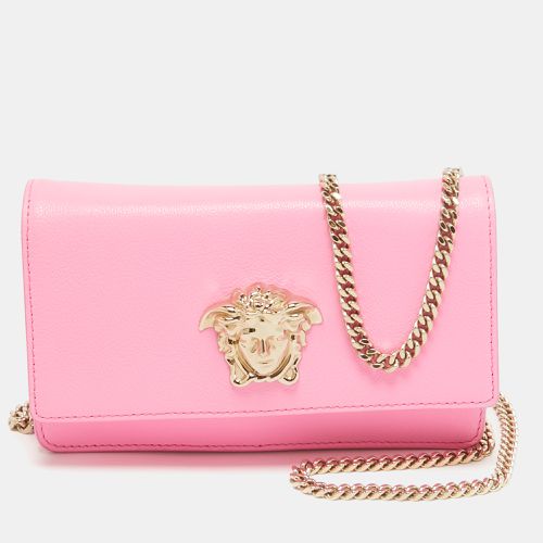 Leather Medusa Medusa Chain Clutch - Versace - Modalova