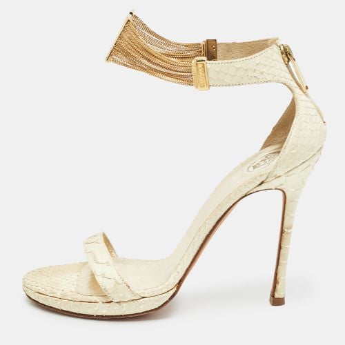 Python Ankle Strap Sandals Size 39 - Versace - Modalova