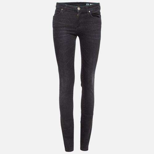 V Studded Denim Slim Jeans S Waist 26" - Versace Collection - Modalova