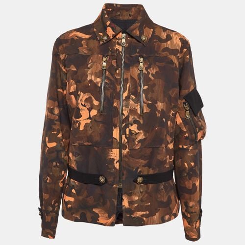 Camouflage Print Jersey Zip-Up Jacket XS - Versus Versace - Modalova