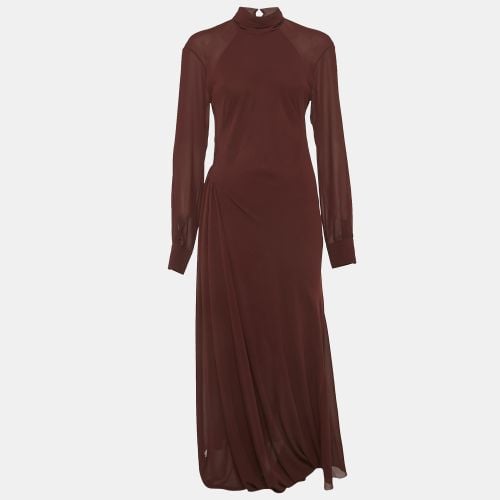 Crepe High Neck Midi Dress M - Victoria Beckham - Modalova