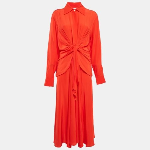 Silk Drape Style Midi Dress M - Victoria Beckham - Modalova