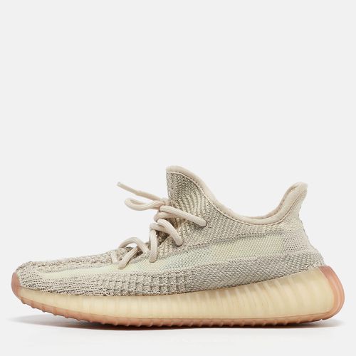 X adidas Knit Fabric Boost 350 V2 "Flax" Sneakers Size 37 1/3 - Yeezy - Modalova