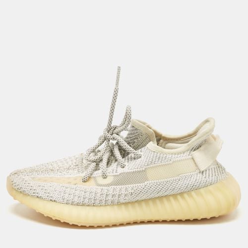 Grey Knit Fabric Boost 350 V2 Static Reflective Sneakers Size 38 2/3 - Yeezy x Adidas - Modalova