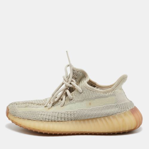 Beige/ Knit Fabric Boost 350 V2 Citrin Sneakers Size 371/3 - Yeezy x Adidas - Modalova