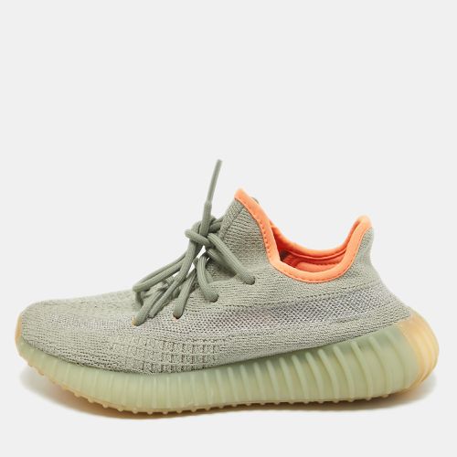 Green Knit Fabric Boost 350 V2 Desert Sage Sneakers Size 36 2/3 - Yeezy x Adidas - Modalova