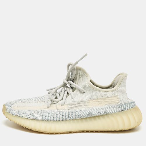 White Knit Fabric Boost 350 V2 Cloud White Non-Reflective Sneakers 40 2/3 - Yeezy x Adidas - Modalova