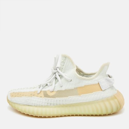 White Knit Fabric Boost 350 V2 Cloud White Non-Reflective Sneakers 39 1/3 - Yeezy x Adidas - Modalova