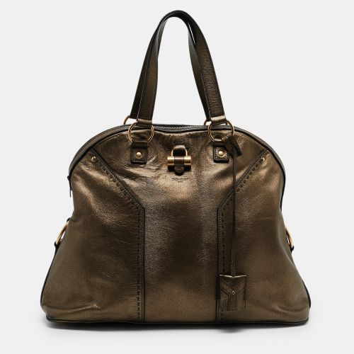 Leather Oversized Muse Satchel - Yves Saint Laurent - Modalova