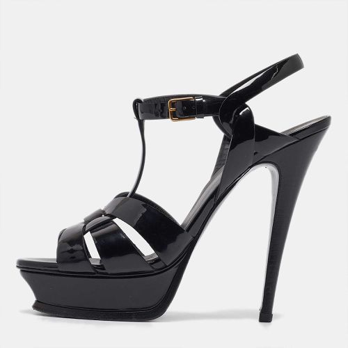 Patent Leather Tribute Sandals Size 39 - Yves Saint Laurent - Modalova