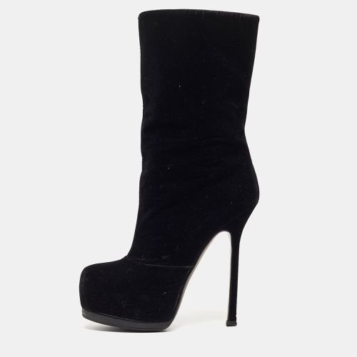 Velvet Ankle Boots Size 36 - Yves Saint Laurent - Modalova