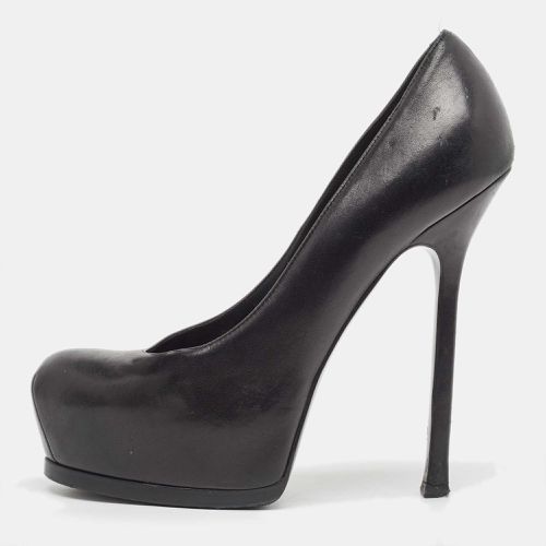 Leather Tribtoo Platform Pumps Size 37 - Yves Saint Laurent - Modalova