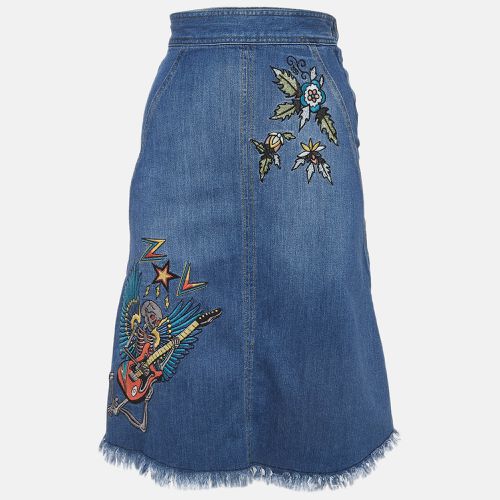 Embroidered Denim Midi Skirt S - Zadig & Voltaire - Modalova