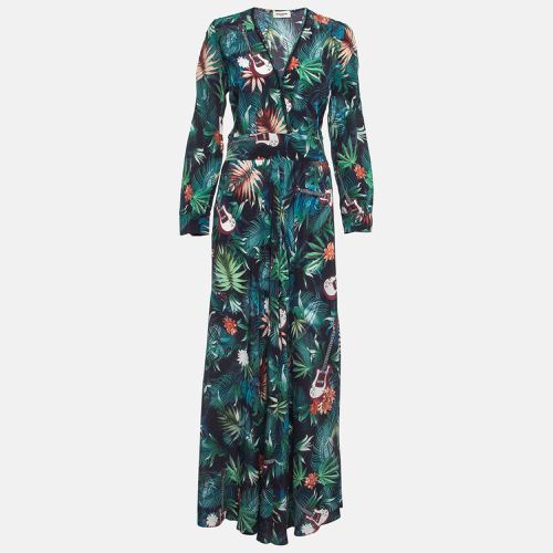 Jungle Print Crepe V Neck Maxi Dress XS - Zadig & Voltaire - Modalova