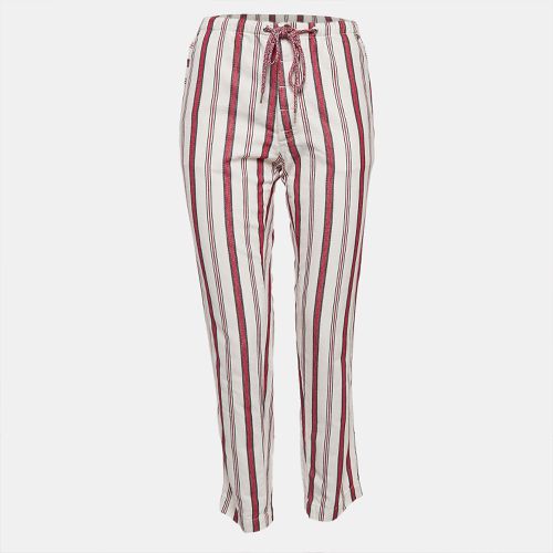 Cream Striped Cotton Raye Trousers S - Zadig & Voltaire - Modalova