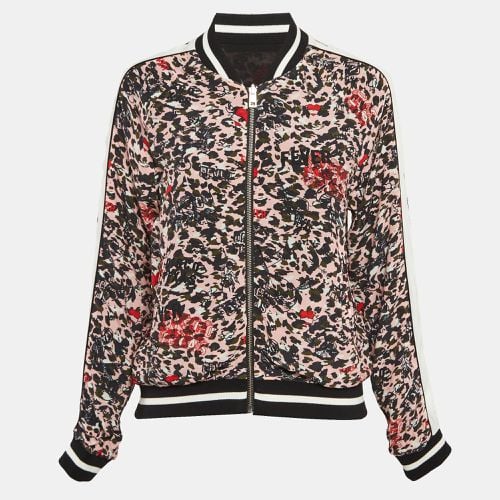 Pink Floral Print Crepe Reversable Bomber Jacket S - Zadig & Voltaire - Modalova