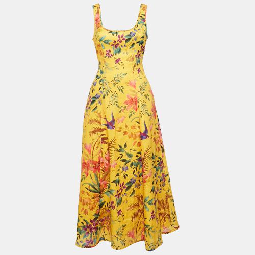 Floral Print Linen Tropicana Cut-Out Midi Dress XS - Zimmermann - Modalova