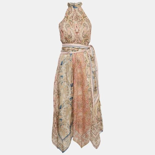 Printed Cotton Halter Neck Maxi Dress M - Zimmermann - Modalova