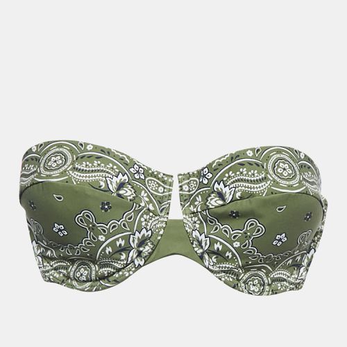 Paisley Print Underwired Bandeau Bikini Top L - Zimmermann - Modalova