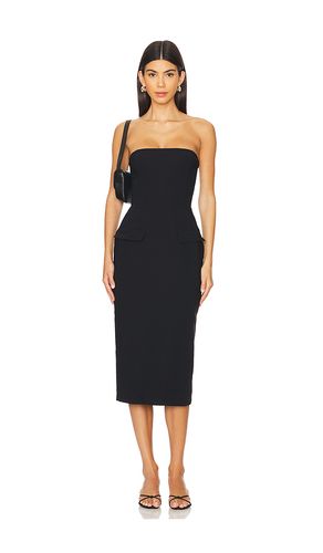 Vestido midi sin tirantes bethany en color negro talla M (también en S, XS) - Amanda Uprichard - Modalova