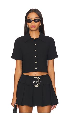 Josie top en color negro talla L (también en M, S) - Amanda Uprichard - Modalova