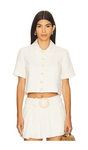 Josie top en color ivory talla L (también en M, S, XS) - Amanda Uprichard - Modalova