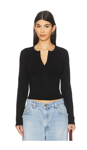 Slim Placket Tee in . Taglia L. Also in M, S, XL, XS - Bobi - Modalova