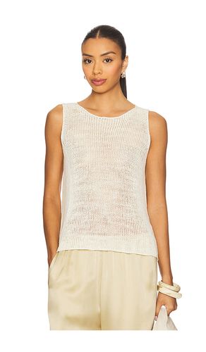 Linen Open Knit Tank Top in . Taglia S. Also in XS - Enza Costa - Modalova