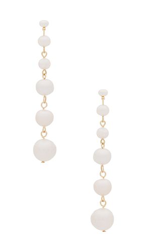 Pendientes multi freshwater linear en color ivory talla all - Ettika - Modalova