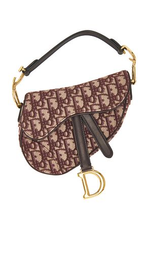 Dior Trotter Oblique Mini Saddle Bag in - FWRD Renew - Modalova