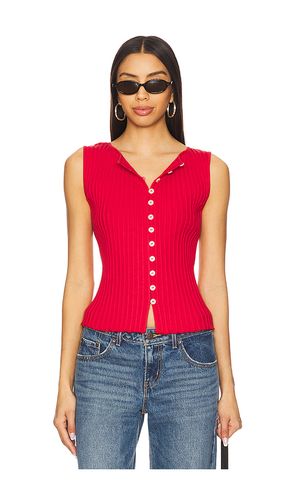 Chaleco tilly en color rojo talla L (también en XL, XS) - Free People - Modalova