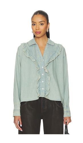 X We The Free Tattered And Ruffled Top In Vintage Tint Wash en . Taille L. Also en M, S, XL, XS - Free People - Modalova