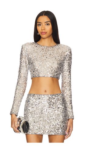 Crystal Sequin Cropped Top en . Taille M. Also en S, XS - Lovers and Friends - Modalova