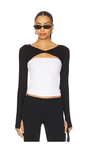 Ace Long Sleeve Knotted Neck Top in ,. Taglia S. Also in XS - Michael Lauren - Modalova