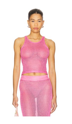 Miranda knit top en color rosado talla L (también en M, S, XS) - superdown - Modalova