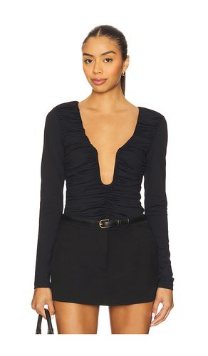 Square Wire Gathered V Top en . Taille L. Also en M, S, XL, XS - Susana Monaco - Modalova