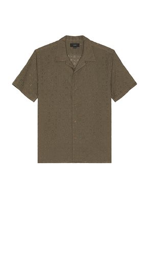 Cotton Eyelet Collar Shirt in . Taglia L. Also in M, XL/1X - Vince - Modalova