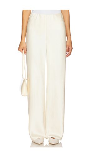 Pantalón de caída fluida con corte al bies en color crema talla L (también en M, S, XL, XS) - Vince - Modalova