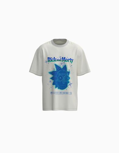 Camiseta Rick & Morty Manga Corta Boxy Fit Print Hombre L - Bershka - Modalova
