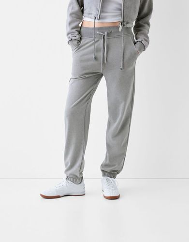 Pantalón Jogger Felpa Mujer S - Bershka - Modalova