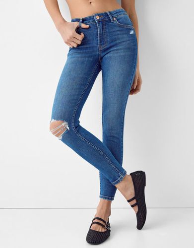 Jeans Skinny Low Waist Mujer 34 - Bershka - Modalova