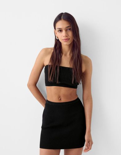 Bershka Falda Mini Mujer Xs-S Negro - Bershka - Modalova